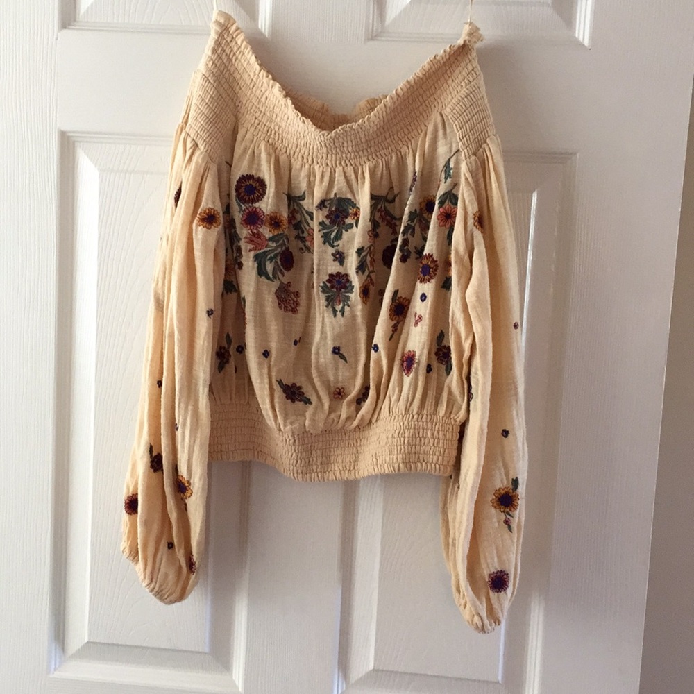 Free People embroidered blouse
